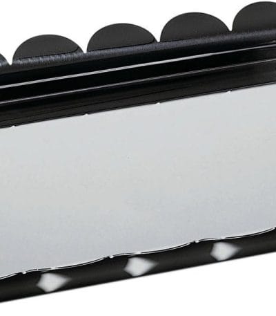 a black and white rectangular object