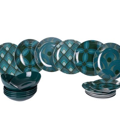 a group of plates and bowls