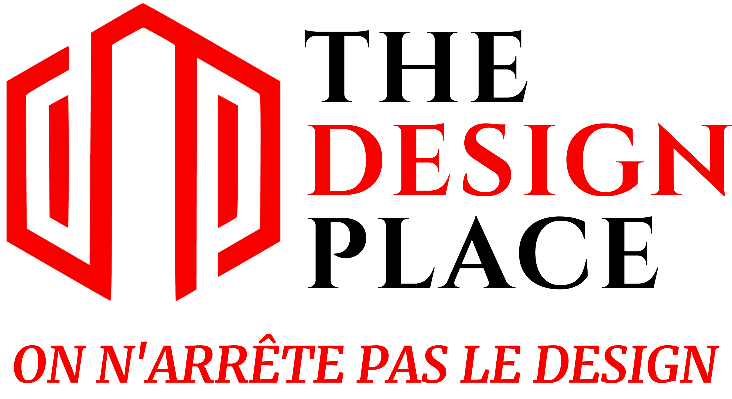 a red and black sign