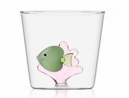 39 Verre à Eau Poisson MARINE GARDEN Green Fish "ICHENDORF" – Image 1
