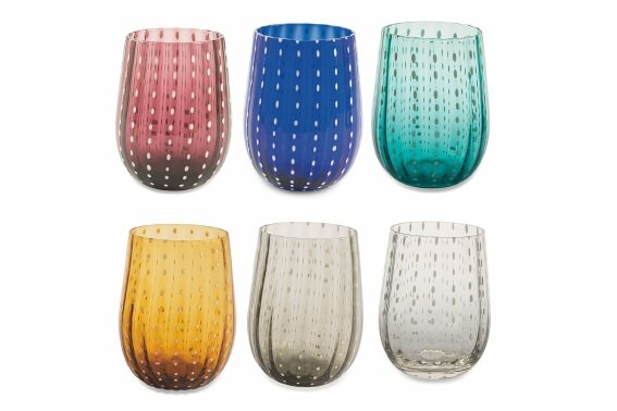 90203 Set de 6 Verres Colorés "Shiraz", TIVOLI – Image 1